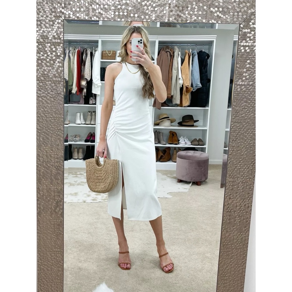 A New Day Sleeveless Ponte Racerback Midi Dress - Size Small - Picture 3 of 9